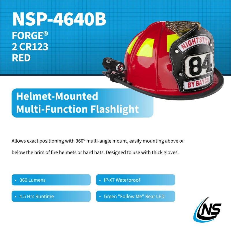 Nightstick NSP-4640B Forgeâ„¢ Helmet-Mounted Multi-Function Flashlight - Image 2